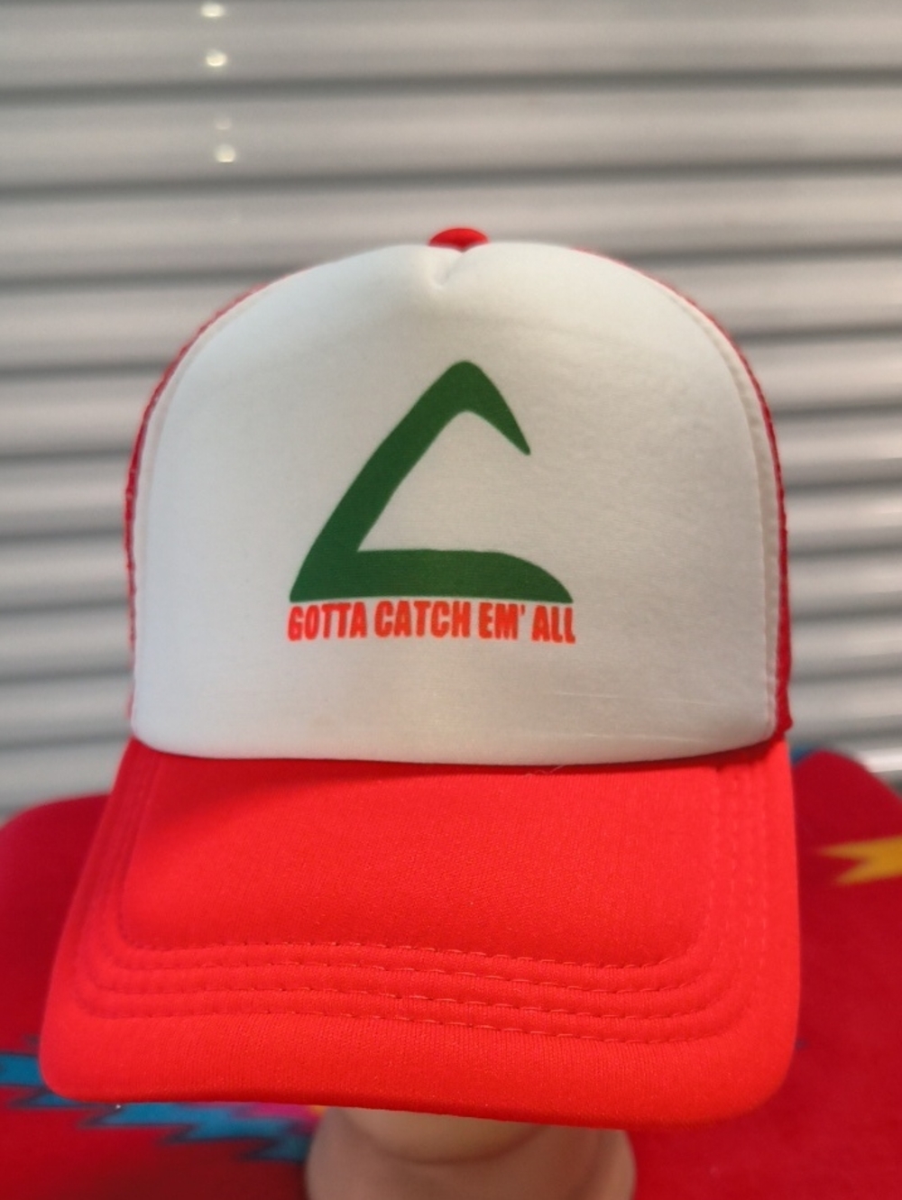 Gotta Catch Em' All Logo Trucker Mesh Snapback Hat Cap OSFM